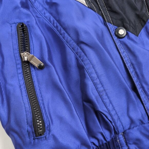 Vintage Descente Men's Ski/Snowboard Winter Jacket Silver Blue Black, Large - Picture 11 of 14